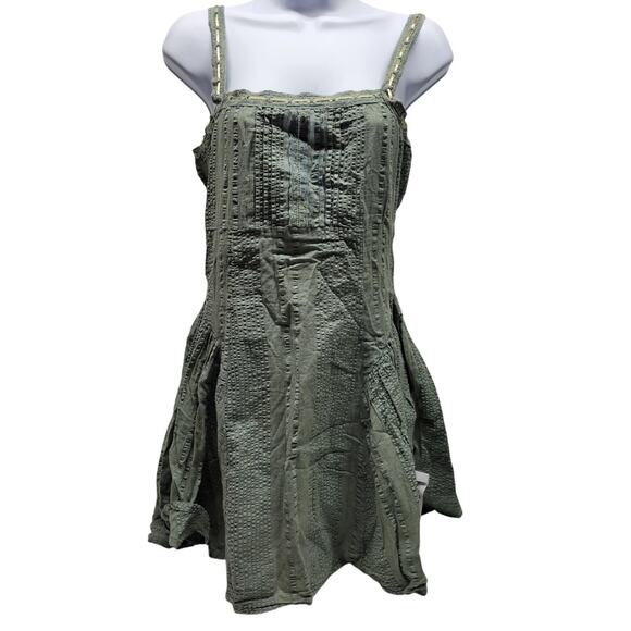 ASOS Textured Mini Dress in Light Green - Picture 4 of 10